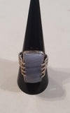 Rings-Sterling Silver-Style Rectangle-Blue Lace Agate